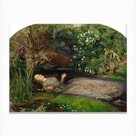 Ophelia, John Everett Millais Canvas Print