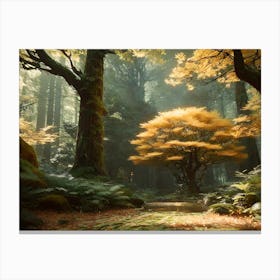 Forest In Autumn 3 Canvas Print