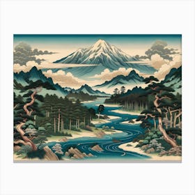 Asian Landscape Canvas Print