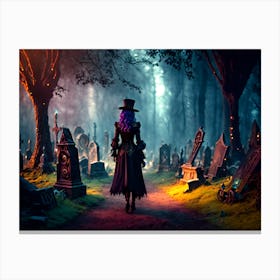 Gothic Zombie Princess Canvas Print