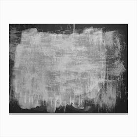 Minimal Abstract Black And White Painting 7 Canvas Print