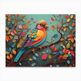 Colorful Bird 7 Canvas Print