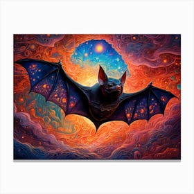 Bat From Above Canvas Print