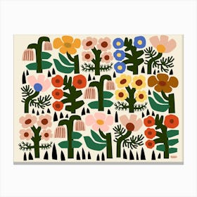 Flower Friends Canvas Print