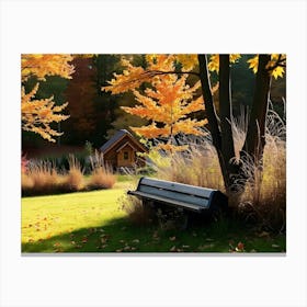 Autumn In The Park Canvas Print