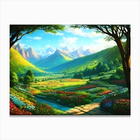 Landscape Painting 9 Canvas Print