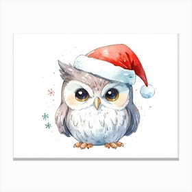 Christmas Owl 7 Canvas Print