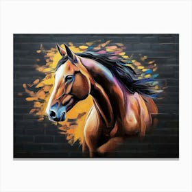 Horse Animal Abstract Canvas Print