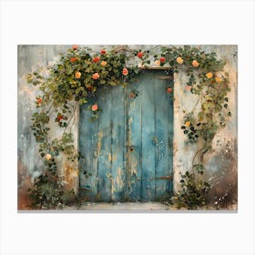 Pretty Garden Doors 13 Canvas Print