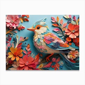 Default A Vividly Intricate Design Of Whimsical Birds And Deli 1 (1) Canvas Print