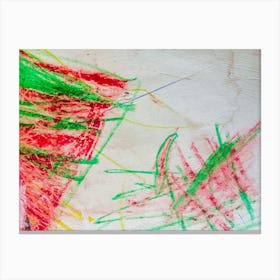 Child'S Drawing Canvas Print