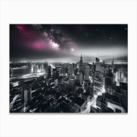 Night In New York City Canvas Print