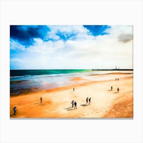 School Trip To Whitby Canvas Print