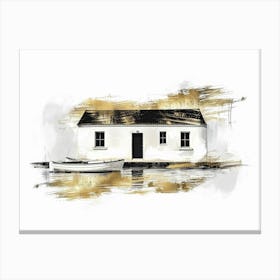 House By The Water 3 Canvas Print