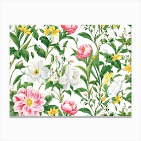 An Enchanting Illustration Of A Season Blooming In Spring Where The Botanical Garden Teems With Dec 2 1 Canvas Print