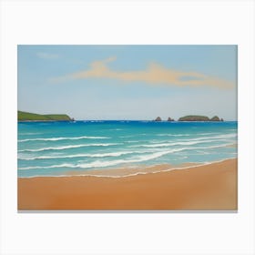 Beach At Dunmore Canvas Print