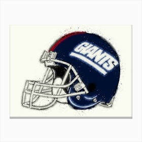 New York Giants Helmet Painting Canvas Print