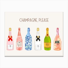 Champagne Please 1 Canvas Print