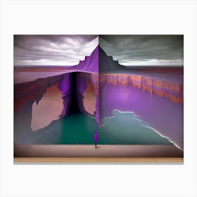 Man In A Cave Canvas Print