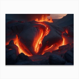 Lava Flow Canvas Print