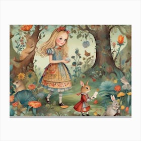Alice In Wonderland 2 Canvas Print