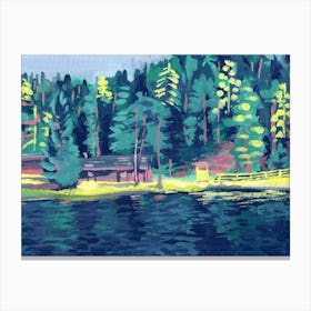 Lago Smeraldo Canvas Print
