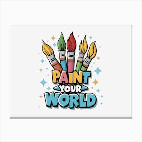 Paint Your World 2 Canvas Print