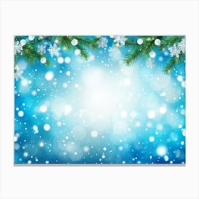 Screen Frame Glow Garland Holiday Bright Snowflake Space Festive Beautiful Light Closeup (31) Canvas Print