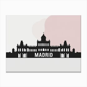 Madrid Skyline Canvas Print