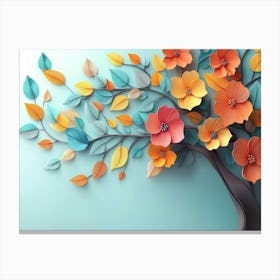 Paper Tree Canvas Print