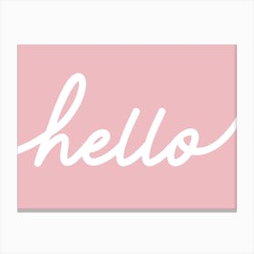 Hello Pink Canvas Print