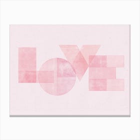 Love  - Typographic Print Canvas Print