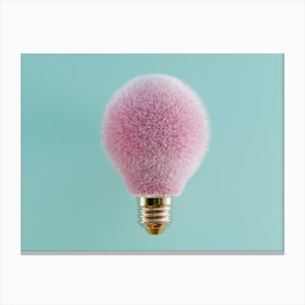 Pink Light Bulb Canvas Print