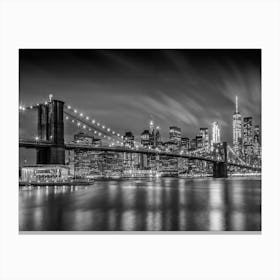 Brooklyn Bridge Nightly Impressions Canvas Print