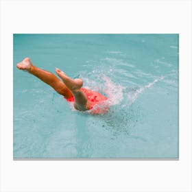 Dive in the pool | Summer fun Canvas Print