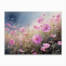 Pink Cosmos 1 Canvas Print