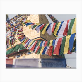 Buddhist Prayer Flags Canvas Print