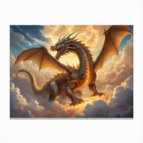 Dragon In The Sky 5 Canvas Print