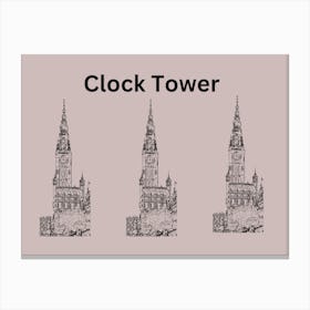 Clock Tower Canvas Print