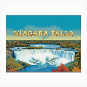 Niagara Falls - Stunning Waterfall Landscape Poster Stampe su tela