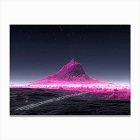 Pink Mountain 1 Canvas Print