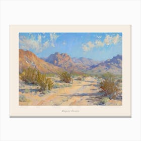 Western Landscapes Mojave Desert Nevada 3 Poster Canvas Print