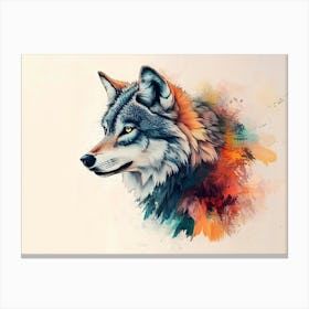 Wolf Painting Canvas Print