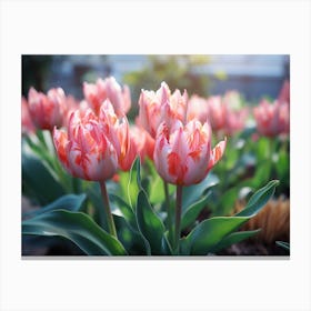 Tulips In The Garden 6 Canvas Print