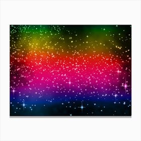 Spectrum Shining Star Background Canvas Print