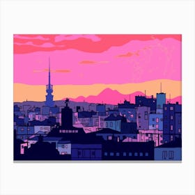Zagreb Skyline Canvas Print