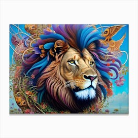 Lion Of The Jungle 1 Canvas Print