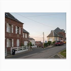 Ault town, Picardy, northern France Canvas Print