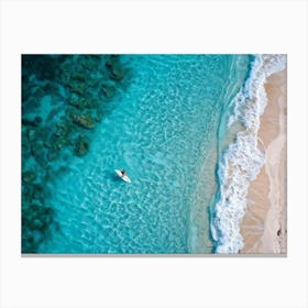 Aerial View Of A Beach 2 Canvas Print