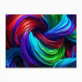 Colorful Swirls Canvas Print